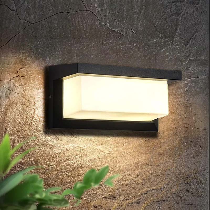 Motion-Sensor Wall Light – Black, Waterproof LED for the Garden, Porch, or Driveway