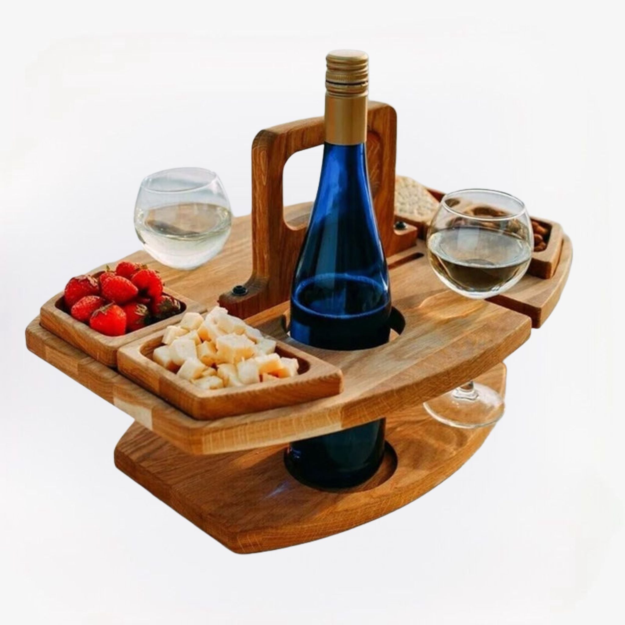 Houten picknicktafel – Duurzaam en compact ontwerp voor buiten, in de tuin of op het balkon