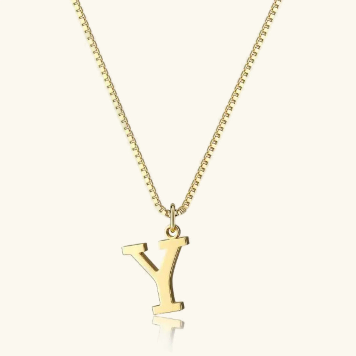 Collier Pendentif Lettre Initiale Plaqué Or