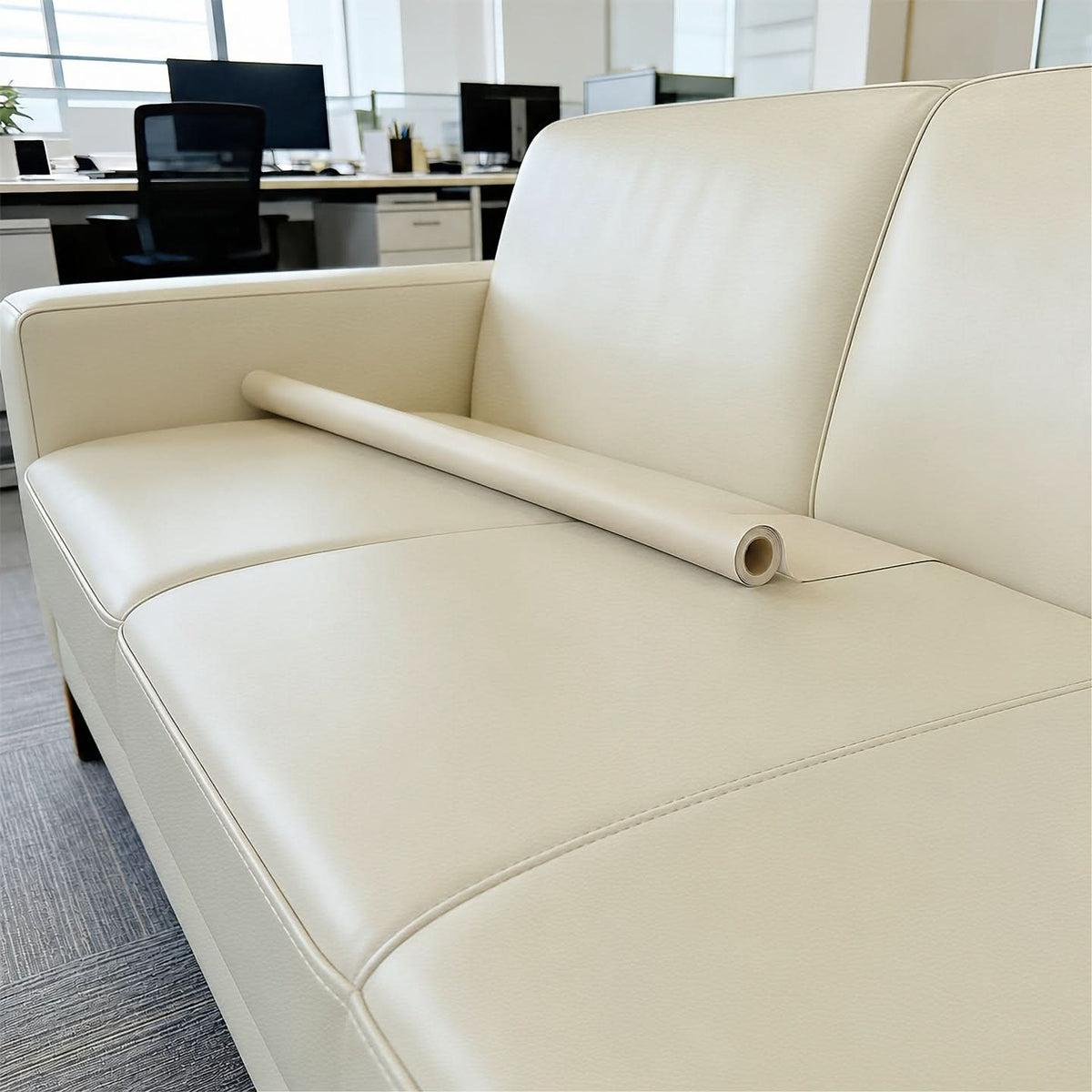 Patch Adhésif Réparateur Large pour Chaises et Coussins en Simili Cuir