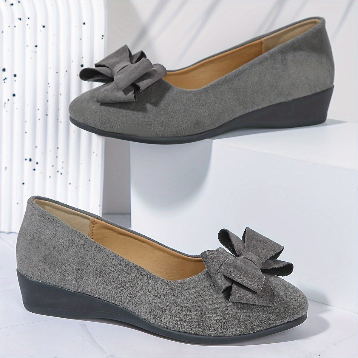 Chaussures Plates Orthopédiques Femme - Nœud Chic et Semelle Confort
