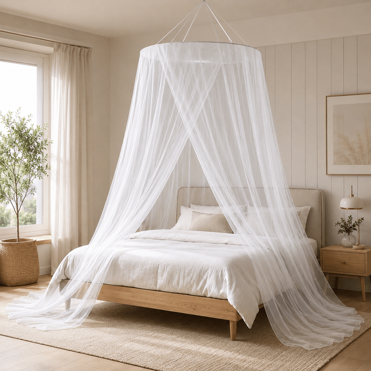 Foldable Mosquito Net – Transparent, Breathable Design for the Bedroom or Camping