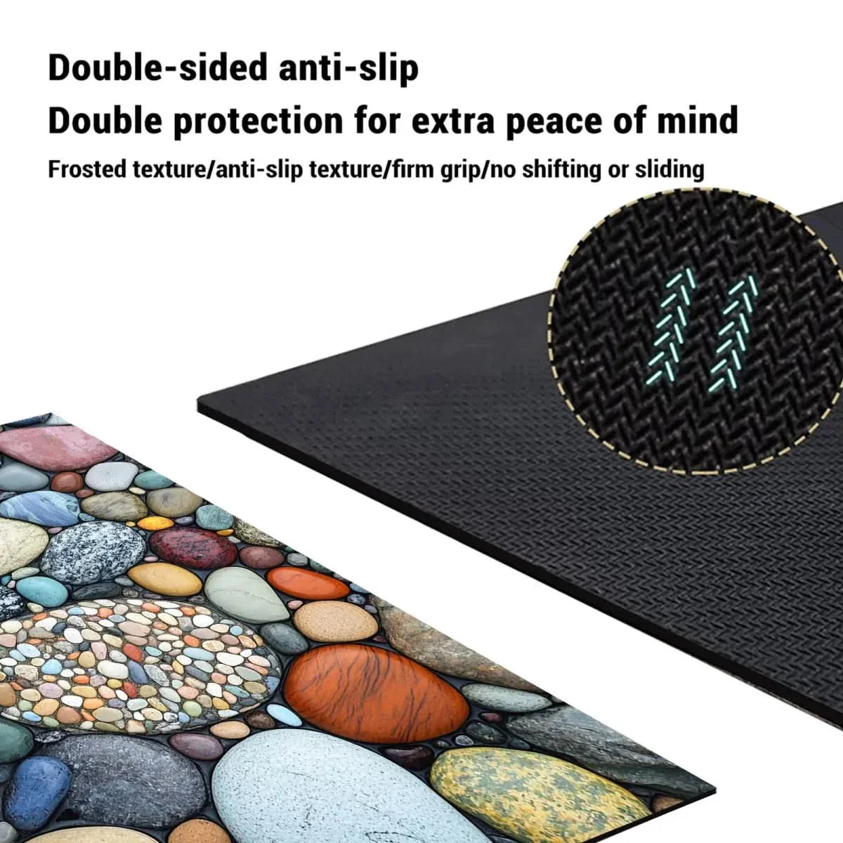 Tapis de Bain en Diatomite Antidérapant à Séchage Rapide