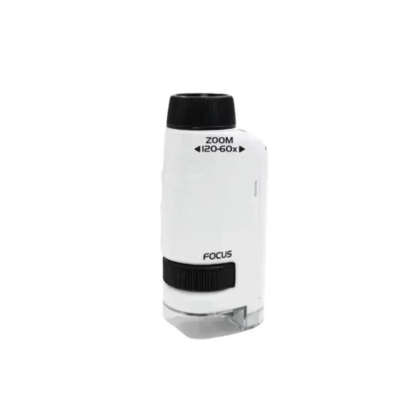 Zakmicroscoop voor kinderen – Compact en lichtgewicht met een vergroting van 60-120x voor ontdekkingen in de natuur