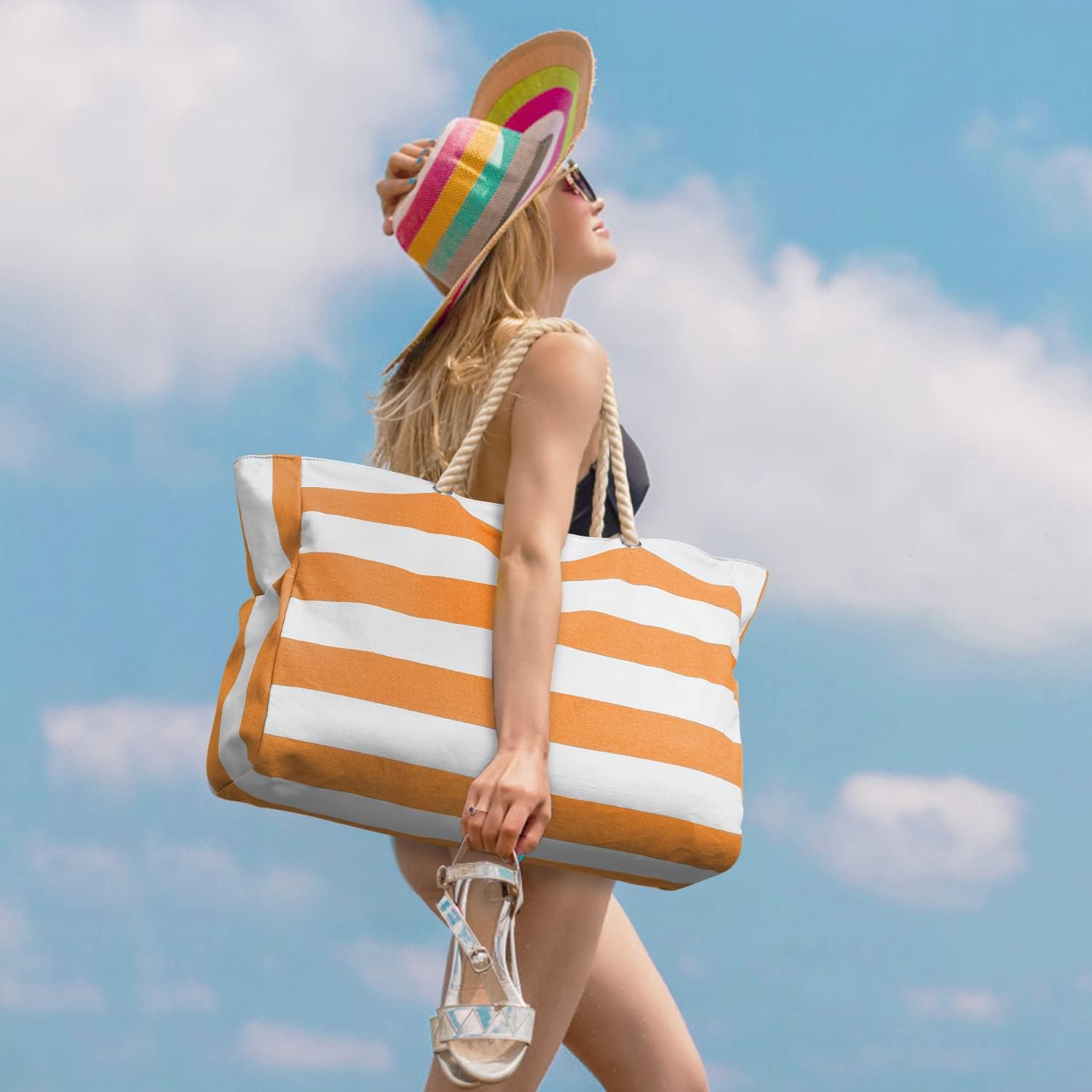 Oversized Beach Bag – Waterproof, Sand-Resistant, and Spacious for the Beach, Pool, or Weekend Outings