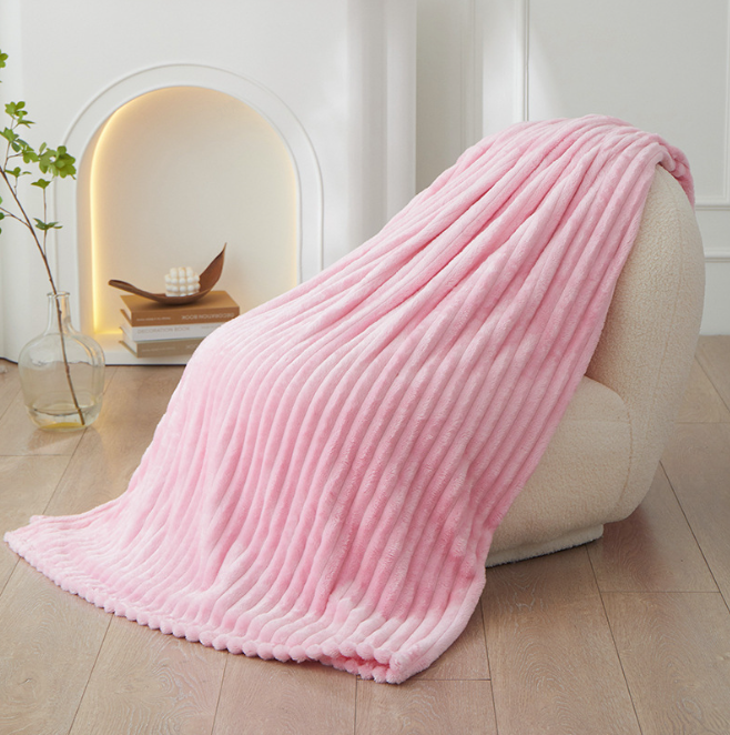 Plaid à Relief Texturé pour Canapé ou Lit | Grand Format
