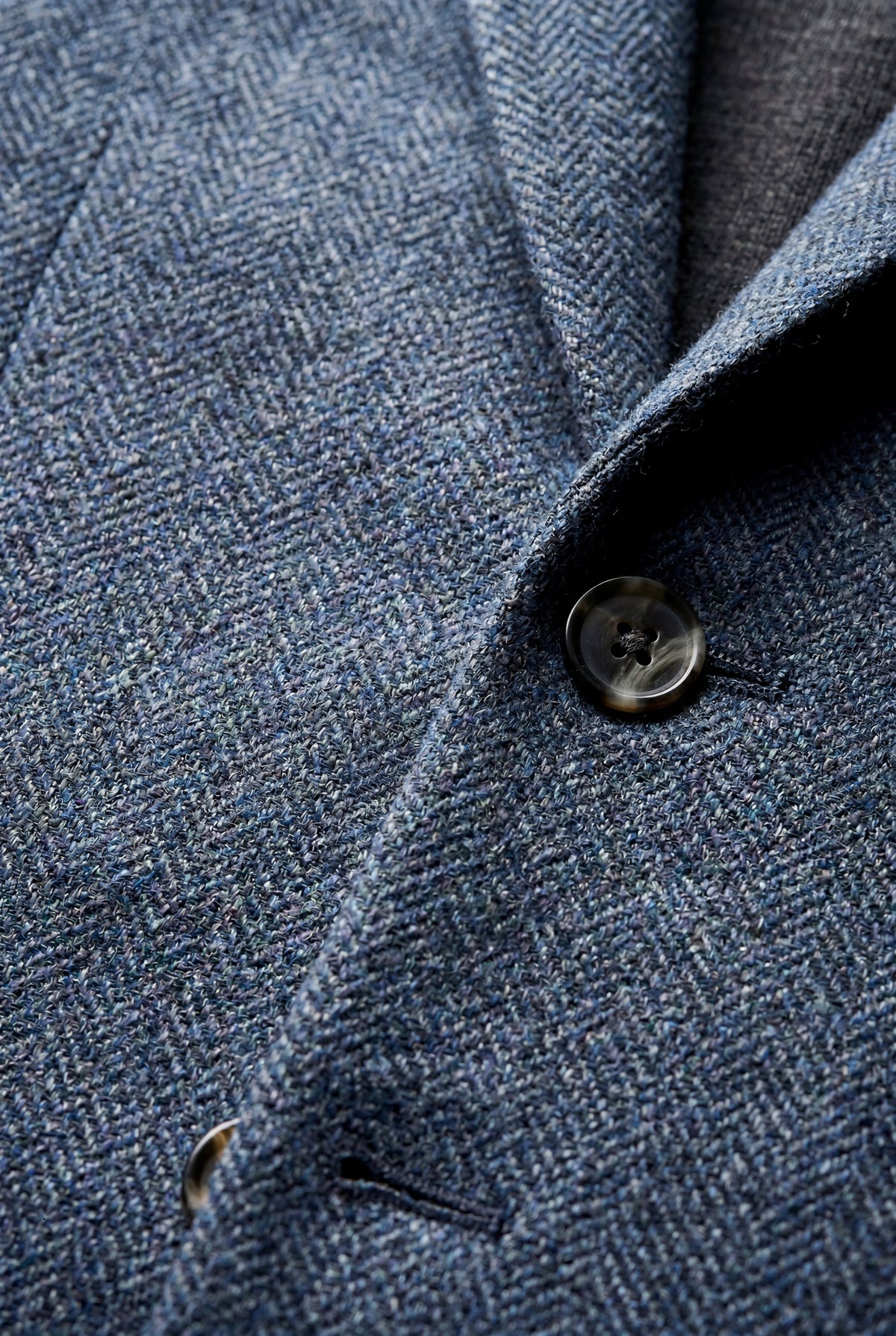 Blue Slim Tailored Single-breasted Formal Blazer - Formal blazers - Photo 11
