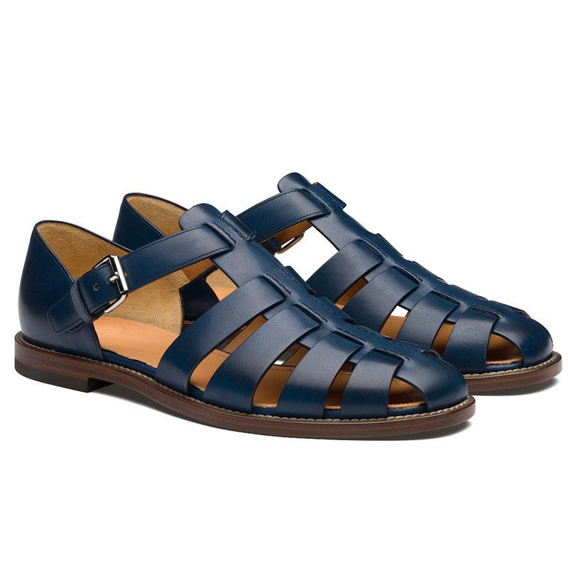 Sandales Homme Été Bout Fermé à Boucle Réglable