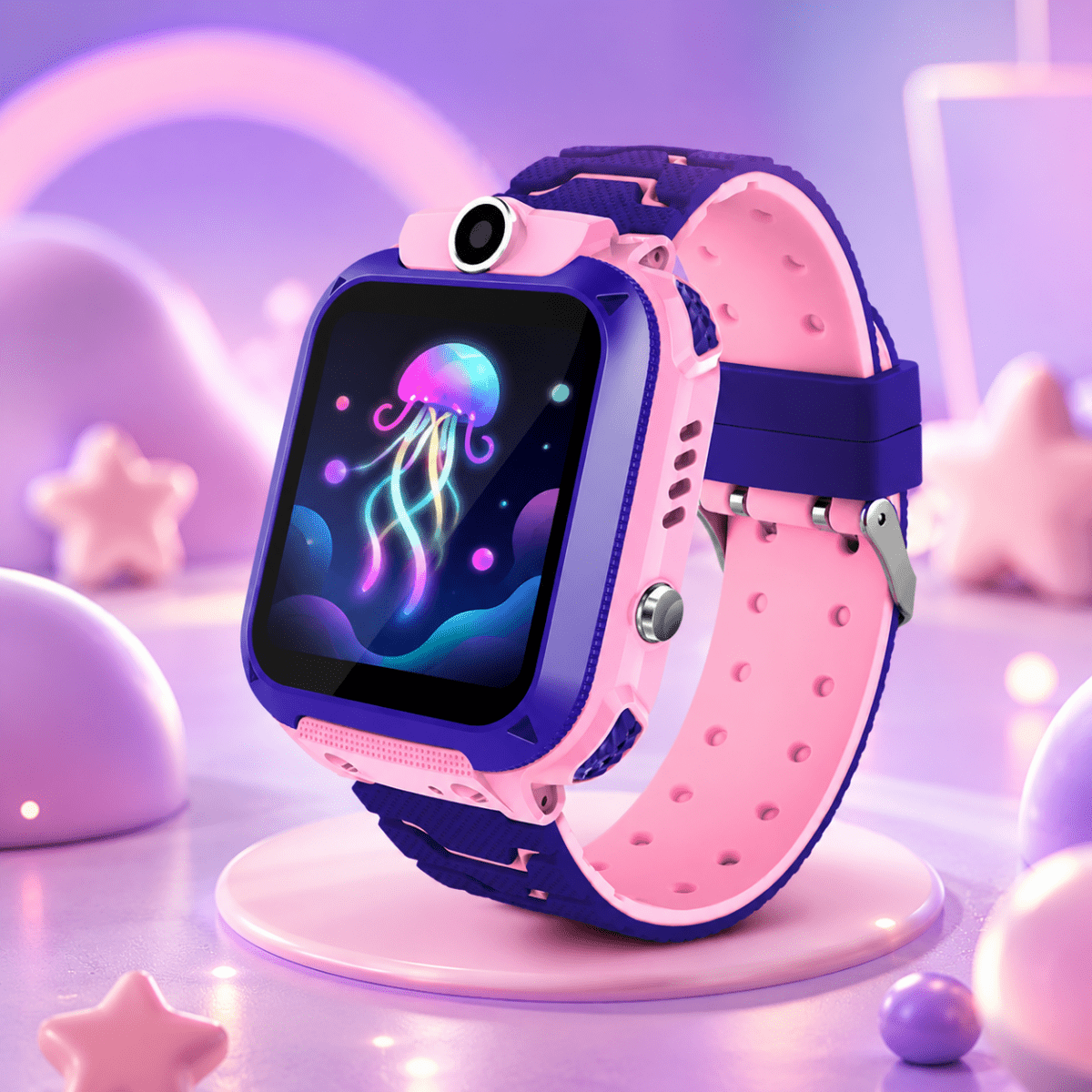 Smartwatch for Kids – Durable Plastic, GPS, and SOS Button for Safety and Communication at School and During Leisure Time