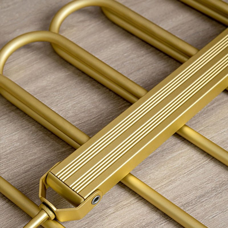 Percha que ahorra espacio – Aluminio anodizado, diseño elegante para armarios o vestidores