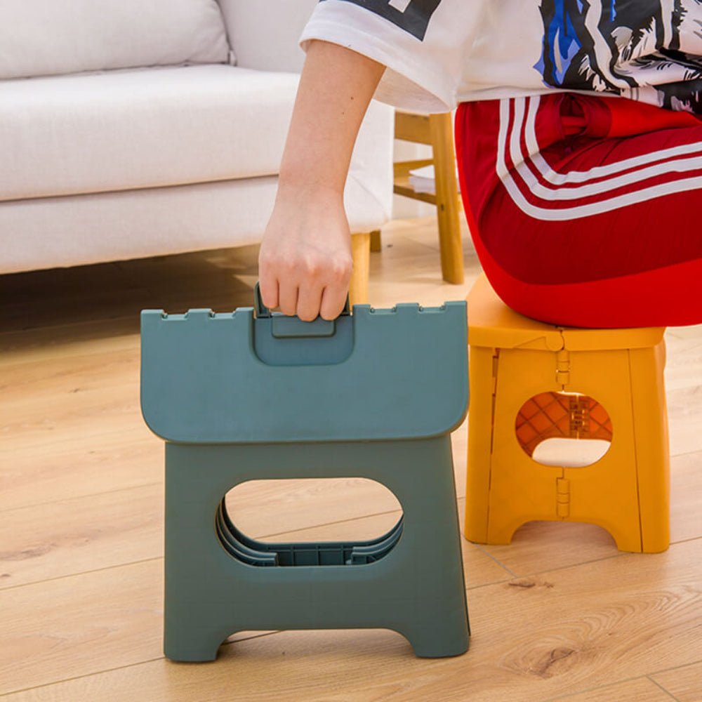 Escalón plegable: de plástico ligero, seguro y práctico para la cocina o el cuarto de baño