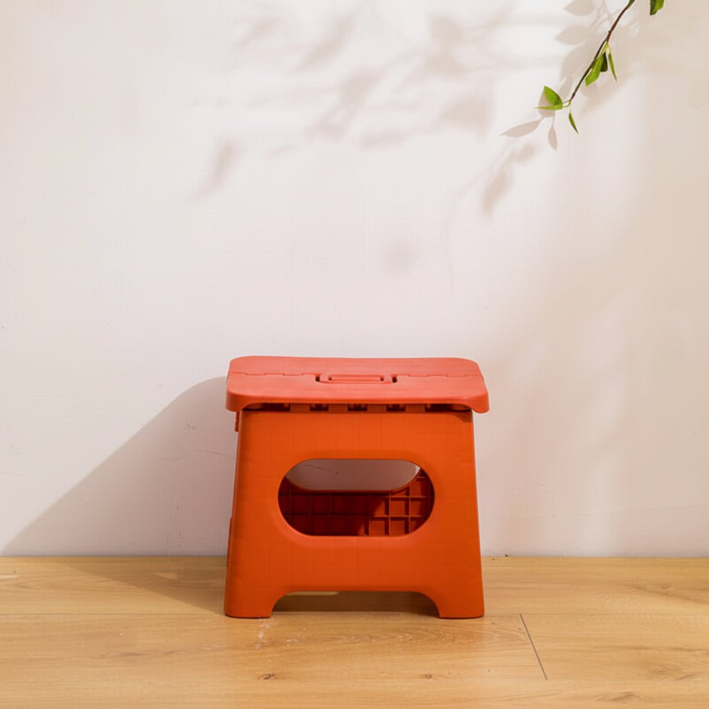 Escalón plegable: de plástico ligero, seguro y práctico para la cocina o el cuarto de baño