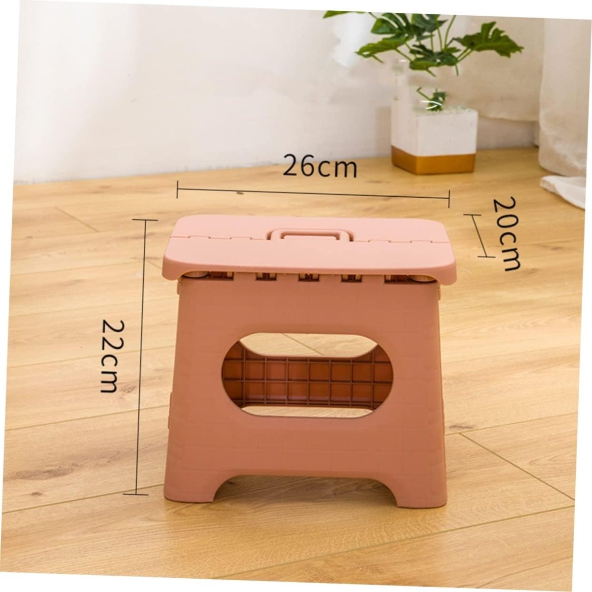 Escalón plegable: de plástico ligero, seguro y práctico para la cocina o el cuarto de baño