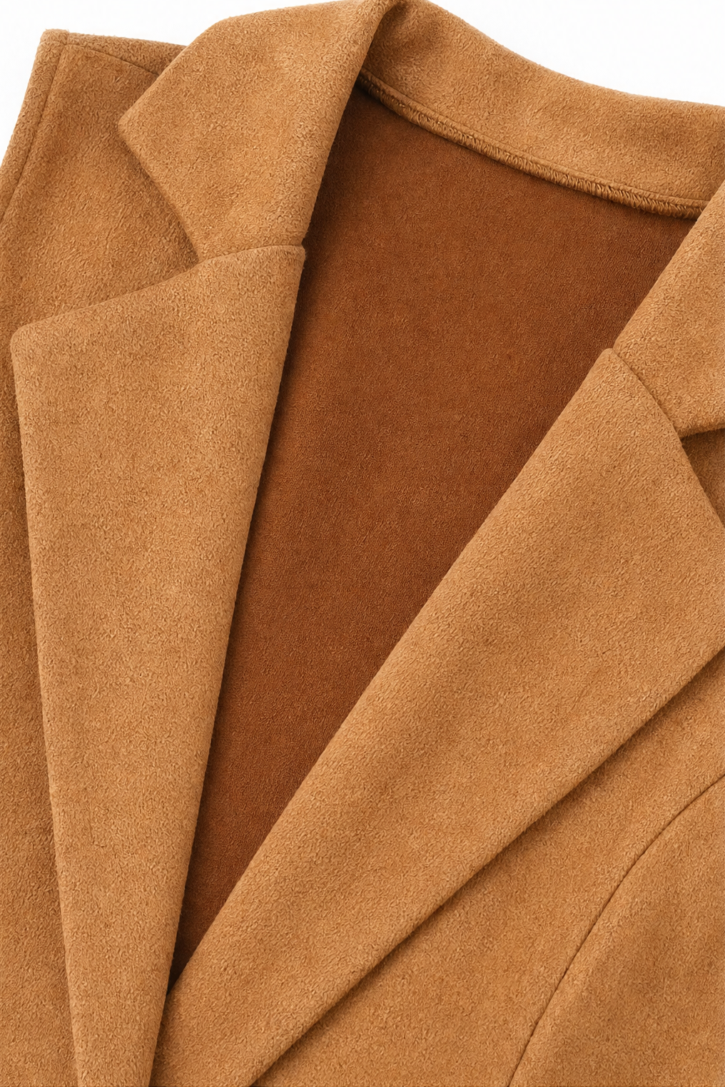 Gilet Long Sans Manches à Ouverture Devant pour Femme