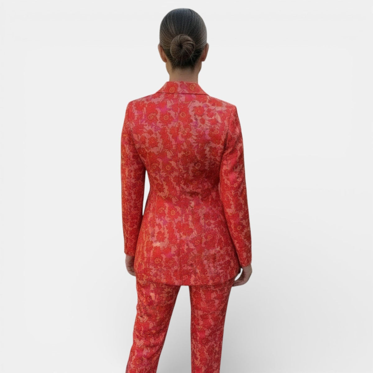 Tailleur Femme Blazer et Pantalon Wide Leg
