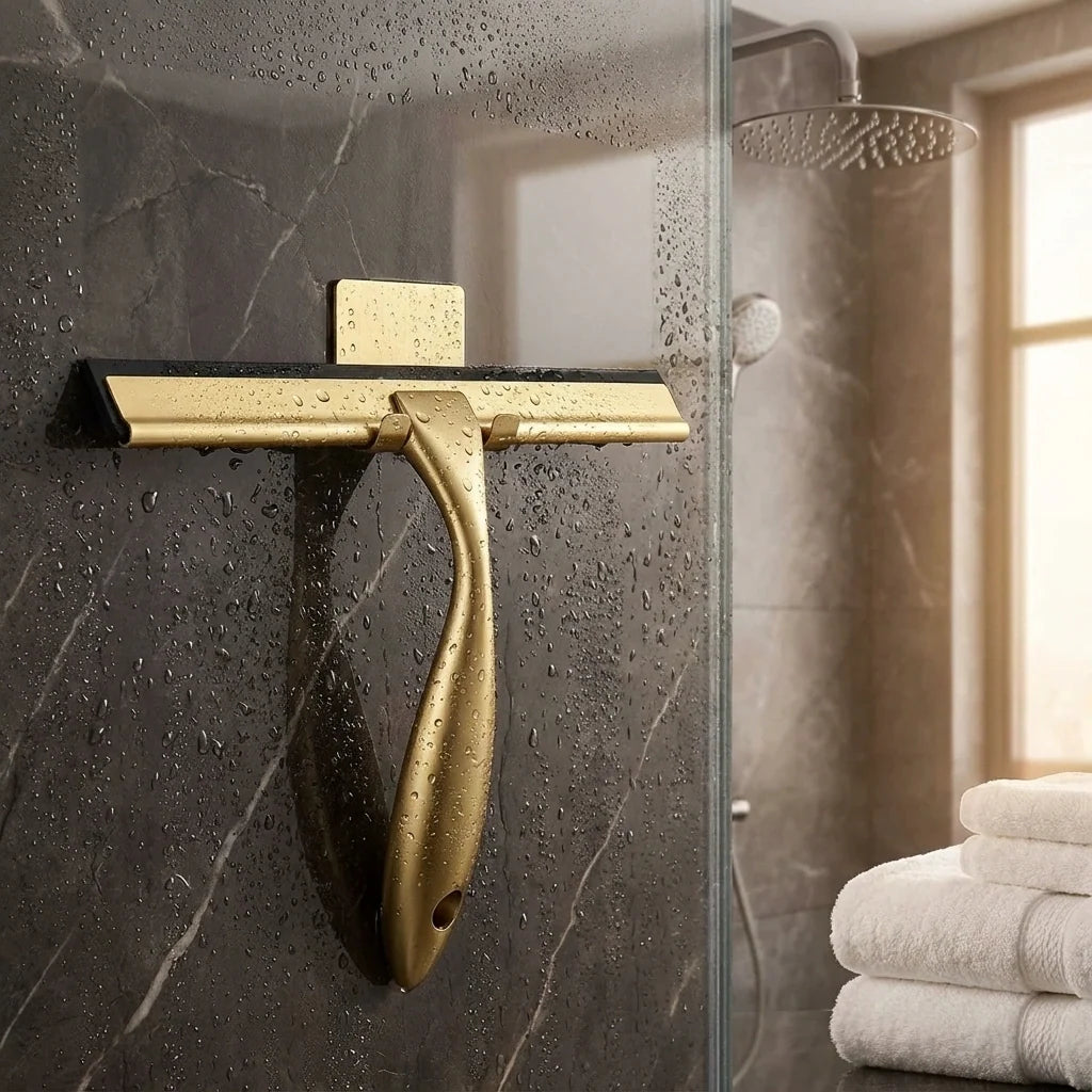 Raclette de Douche en Inox avec Lame Silicone