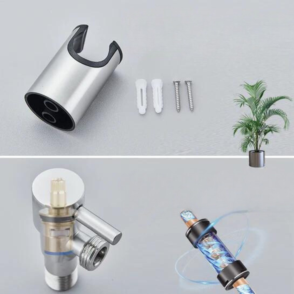 Douchette Bidet – Acier Inoxydable, Design Moderne avec Tuyau de 1,2 m pour une Utilisation Hygiénique dans la Salle de Bain