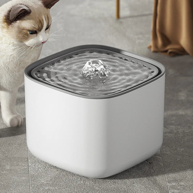 Fontaine à Boire pour Chiens et Chats – 3L, Design Silencieux avec Filtre à Eau Intégré pour Usage Domestique