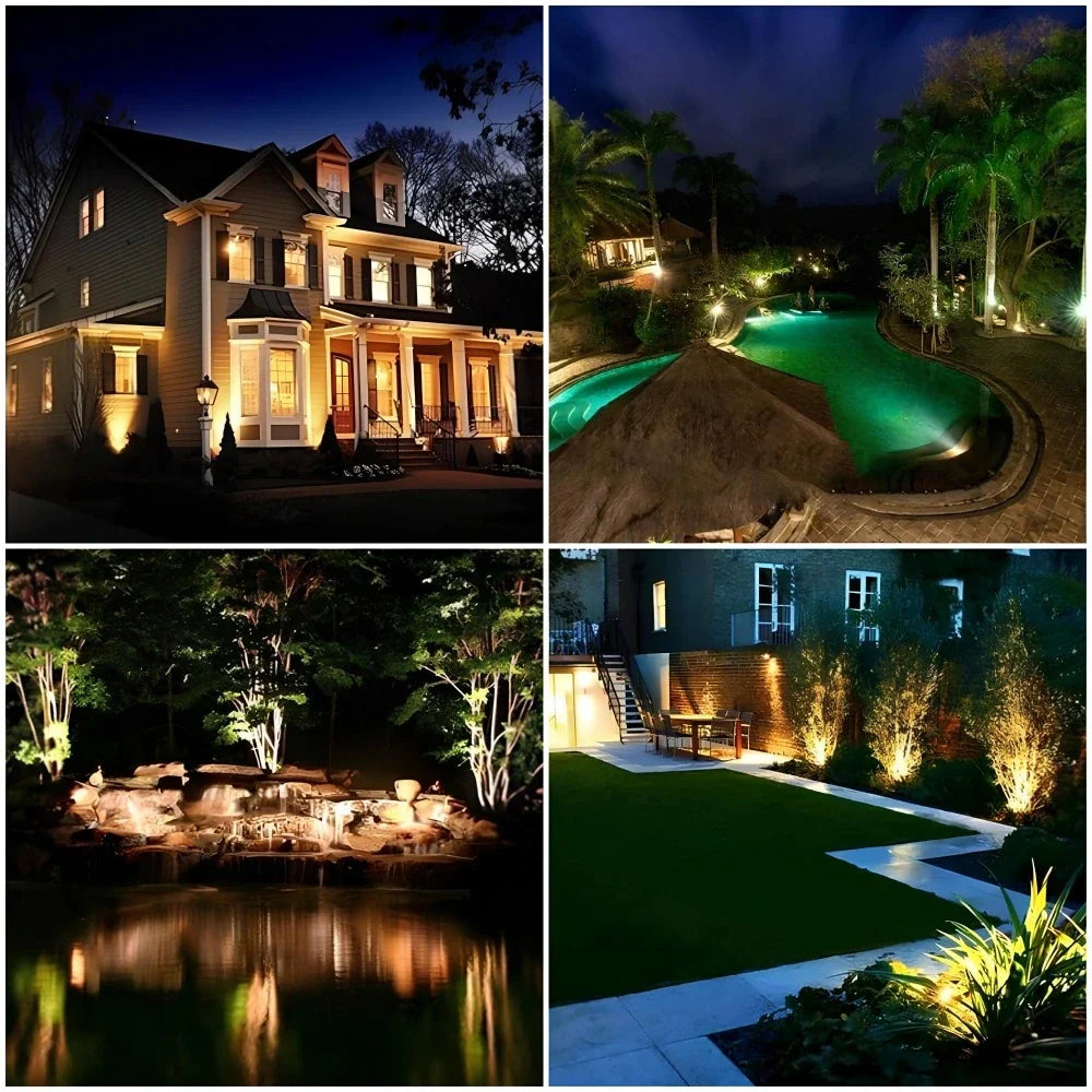 Projecteur de jardin solaire – Étanche et réglable pour jardin ou terrasse