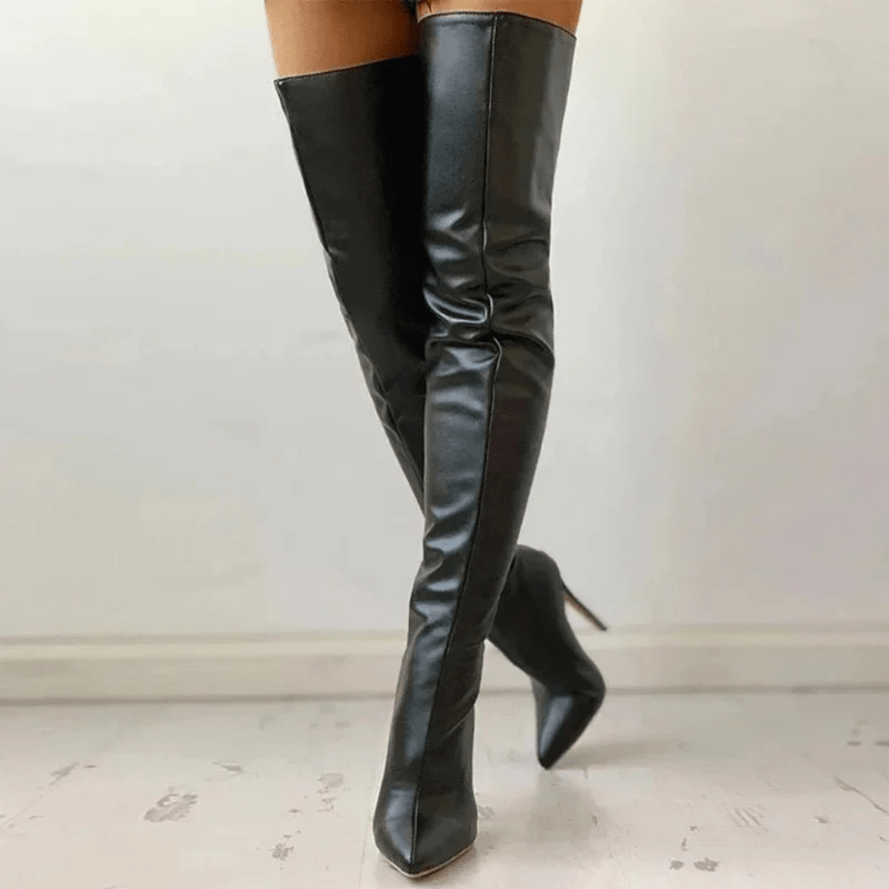 Bottes Hautes Femme Talon Aiguille Cuissardes