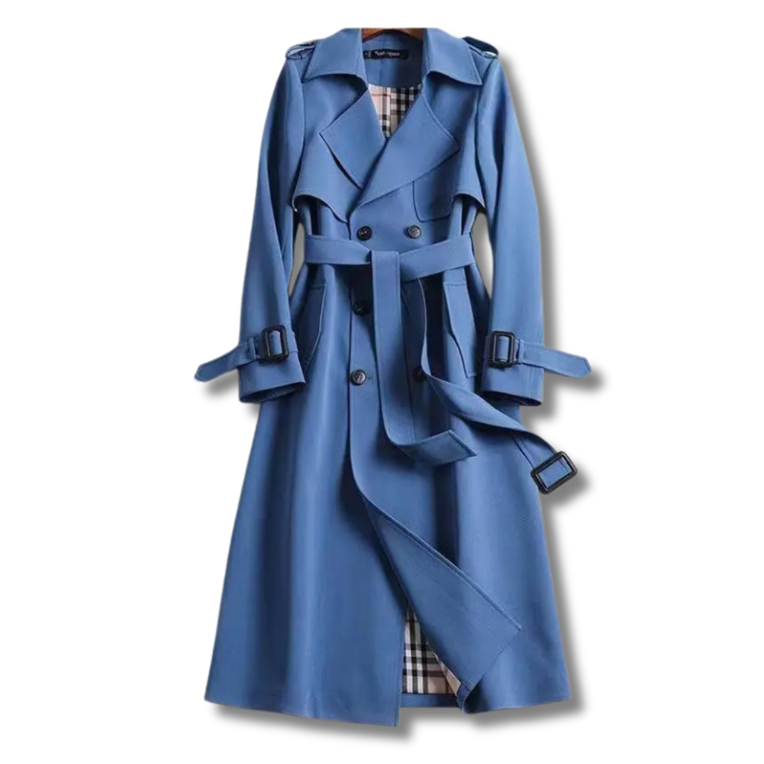 Trench-coat Femme Coupe Ajustée Tissu Côtelé