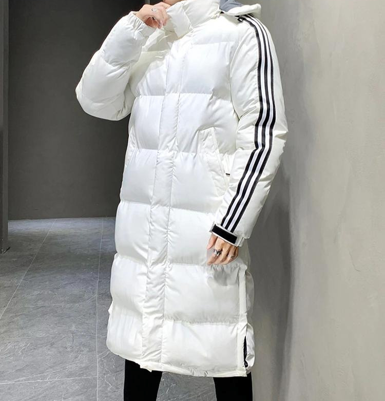 Veste Homme Parka Longue à Capuche Coupe-Vent Hiver
