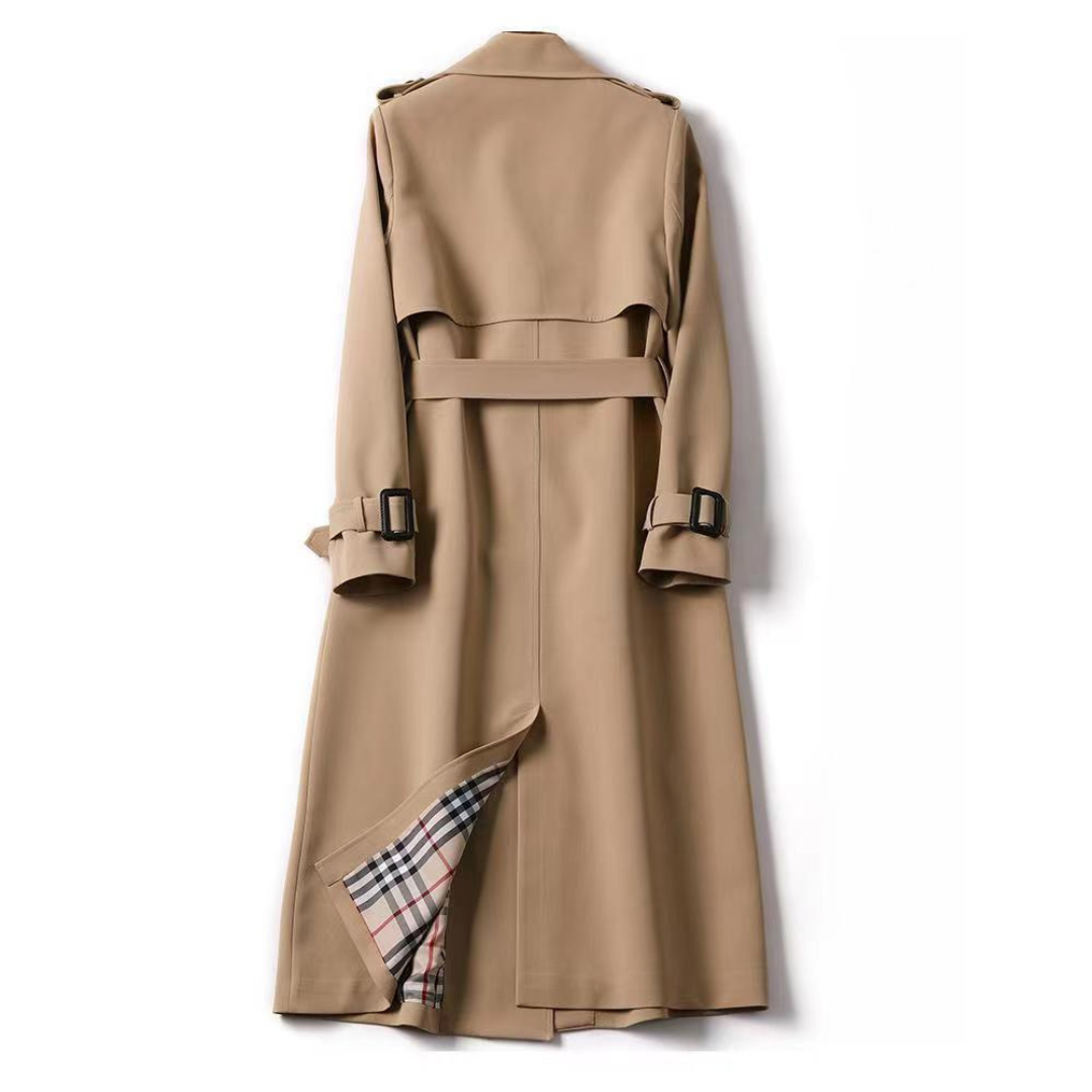 Trench-coat Femme Coupe Ajustée Tissu Côtelé