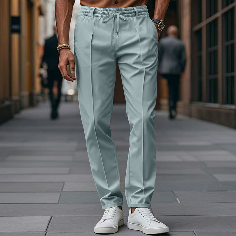 Pantalon Homme Tapered Fit Taille Élastique - Chino Moderne Confort