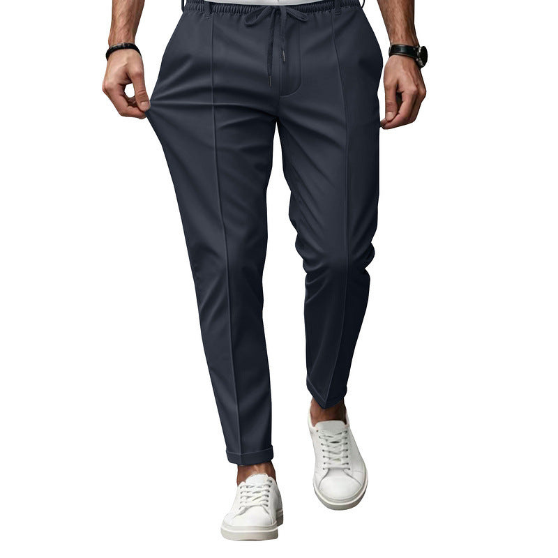 Pantalon Homme Tapered Fit Taille Élastique - Chino Moderne Confort