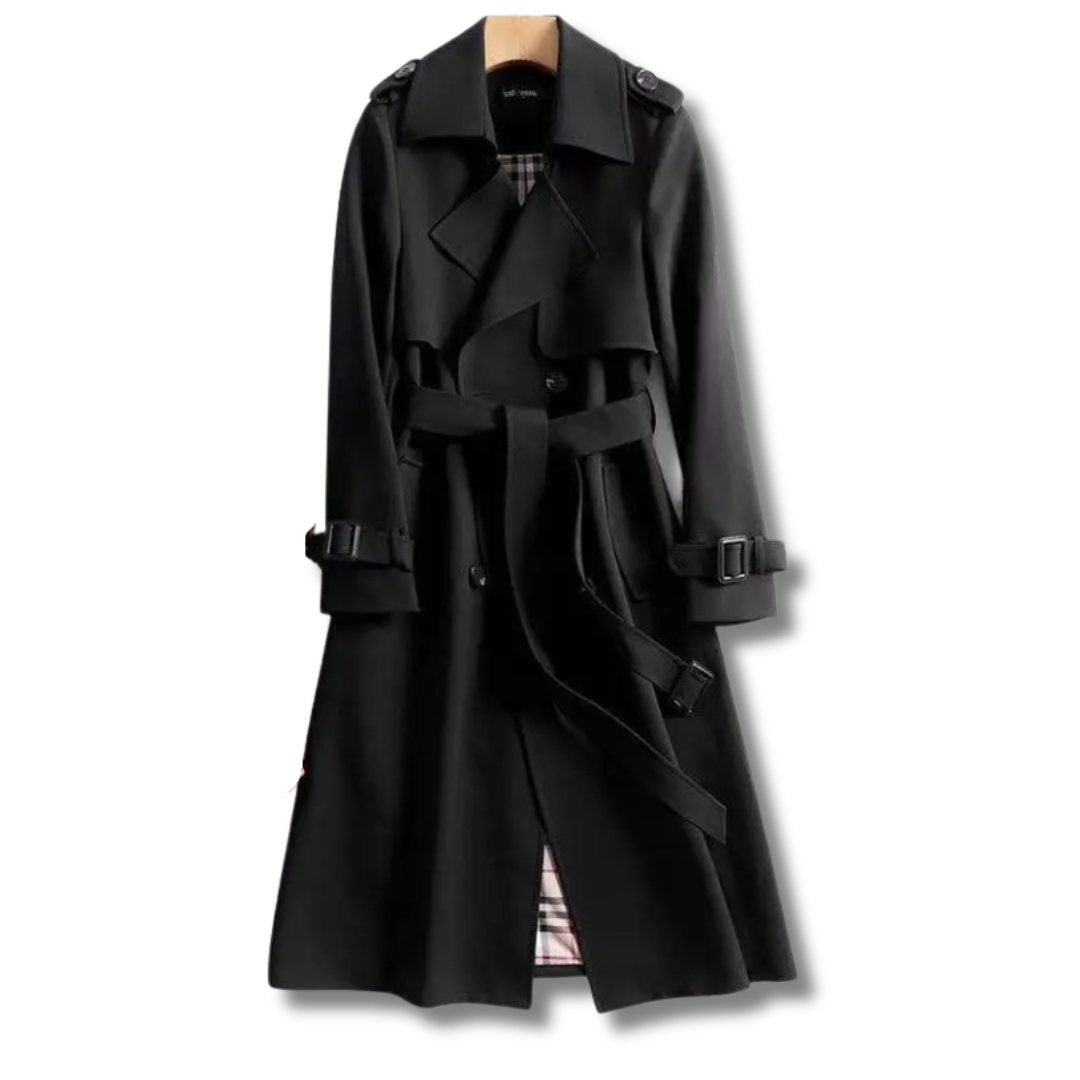 Trench-coat Femme Coupe Ajustée Tissu Côtelé
