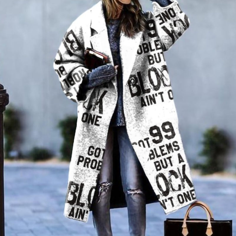 Manteau Femme en Maille Chaude – Coupe Ajustée Intemporelle