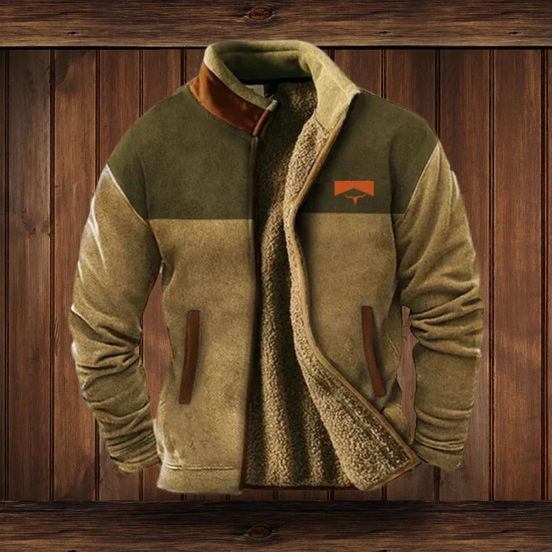 Veste d'Hiver Homme Chaude – Design Vintage Col Montant