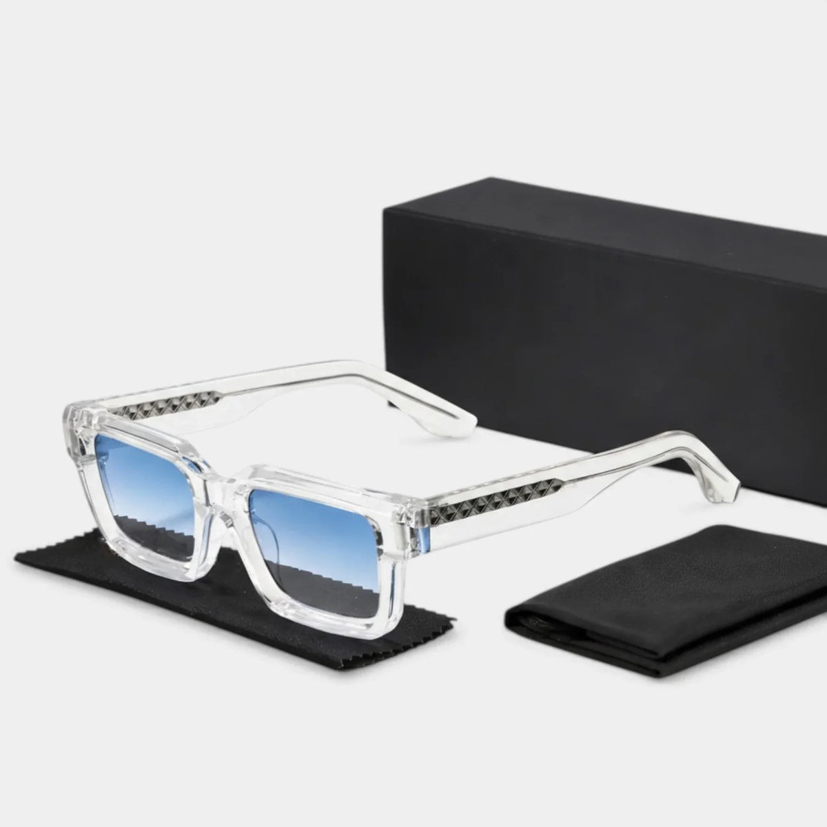 Lunettes Carrées Homme Verres Dégradés Coupe Moderne
