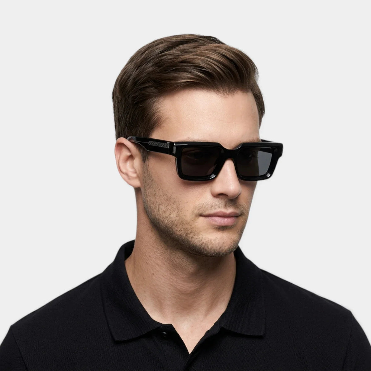 Lunettes Carrées Homme Verres Dégradés Coupe Moderne