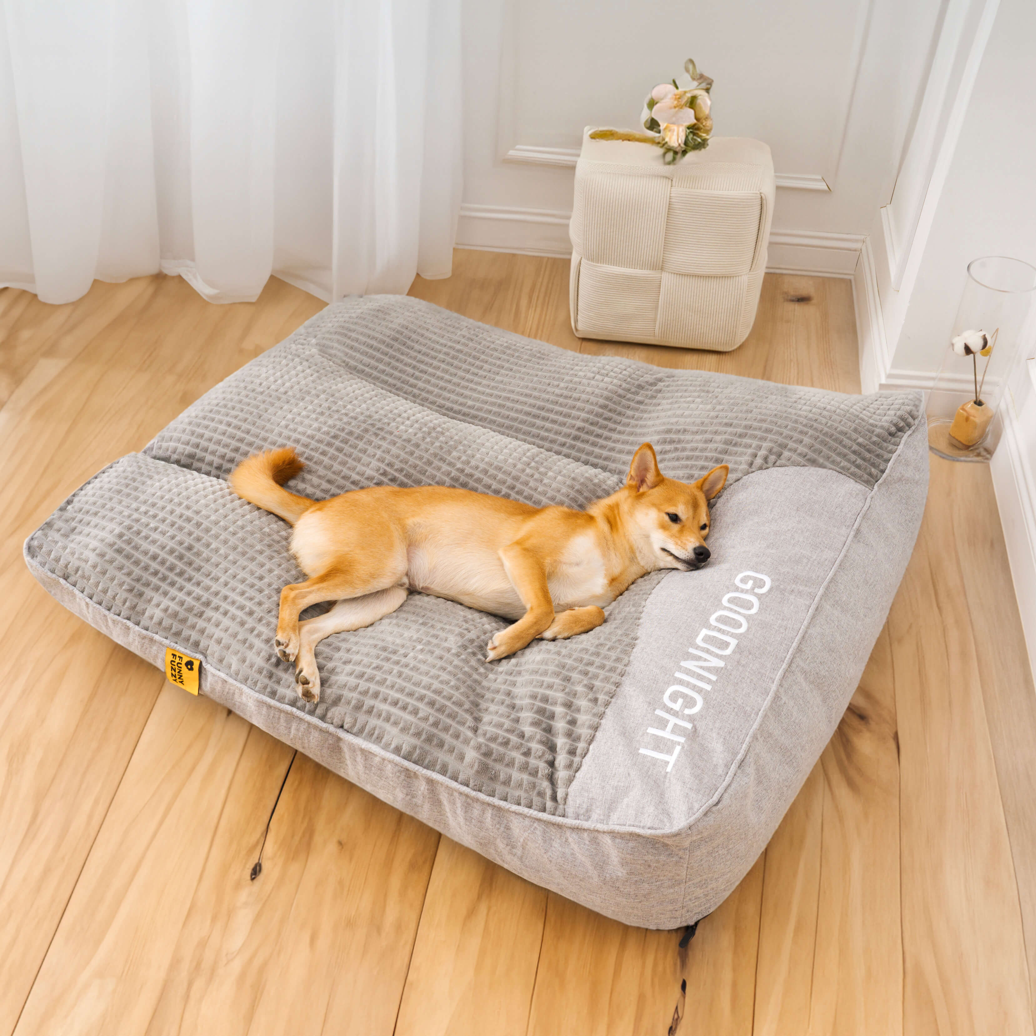 Orthopedic Dog Bed – Large, Thick Support with Removable, Washable Cover for Large Dogs