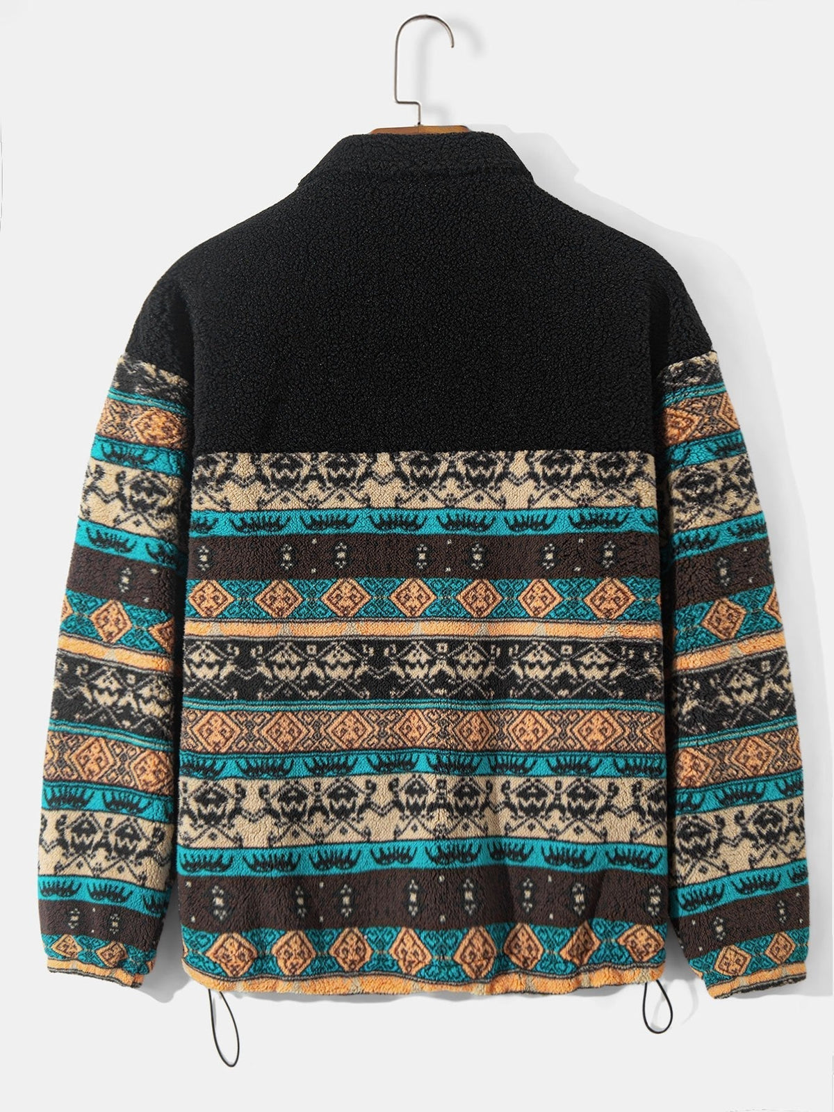 Heren Teddy Fleece Zip Jacket - Relaxed Fit Warm Casual