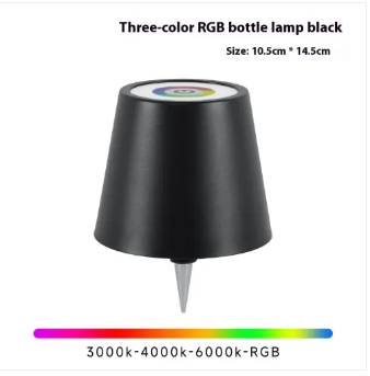 Lampe en Verre – Rechargeable par USB, Luminosité et Couleur Réglables pour une Décoration d'Intérieur Créative