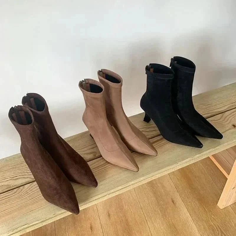 Bottines Femme Talon Aiguille Bout Pointu