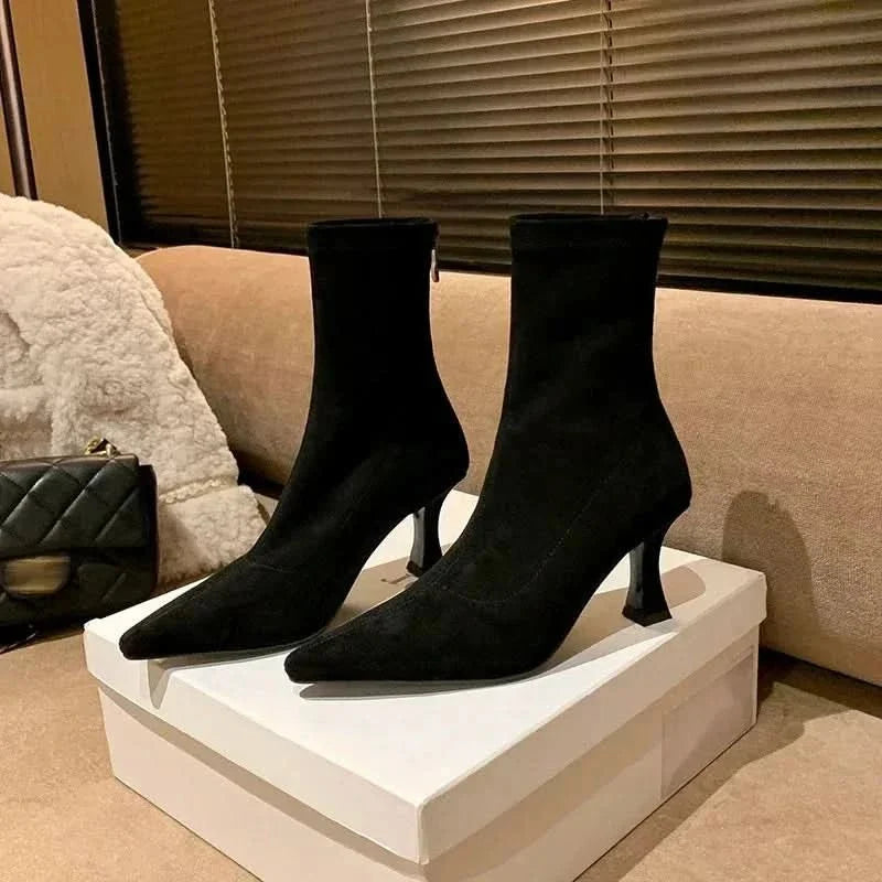 Bottines Femme Talon Aiguille Bout Pointu