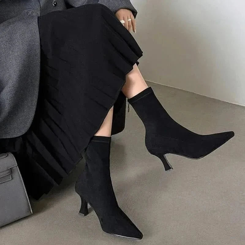 Bottines Femme Talon Aiguille Bout Pointu