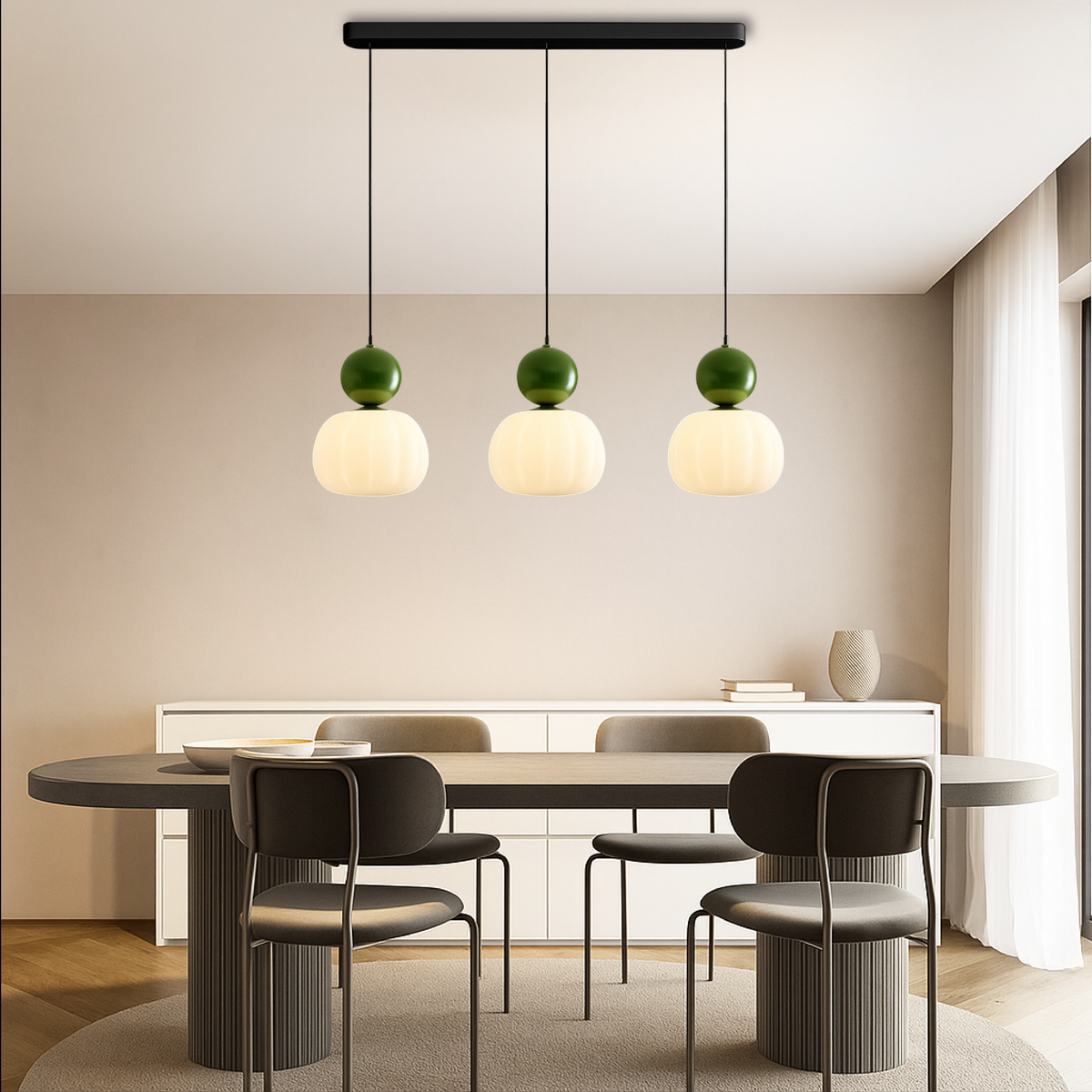 Suspension Art Déco Lampe de Plafond Globe Coloré