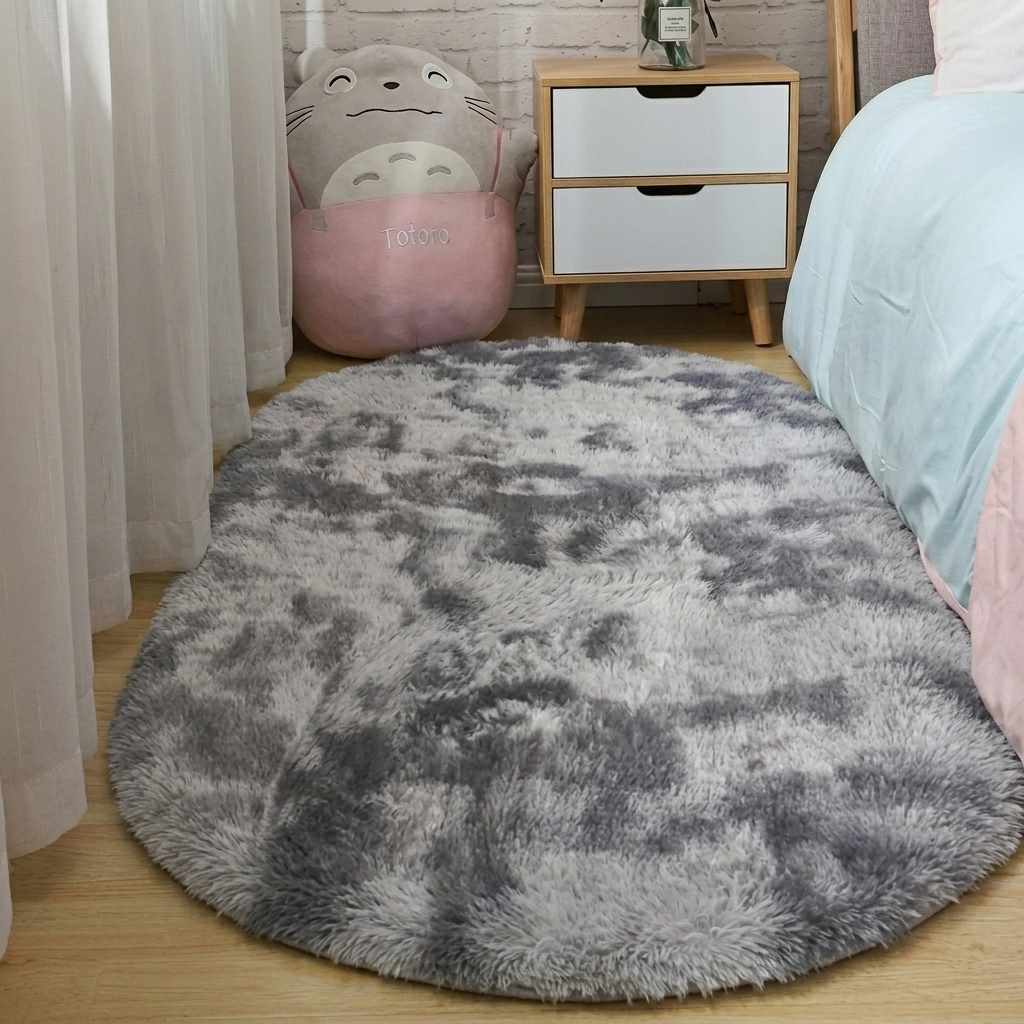 Tapis Ovale Moelleux Grand Format pour Chambre et Salon