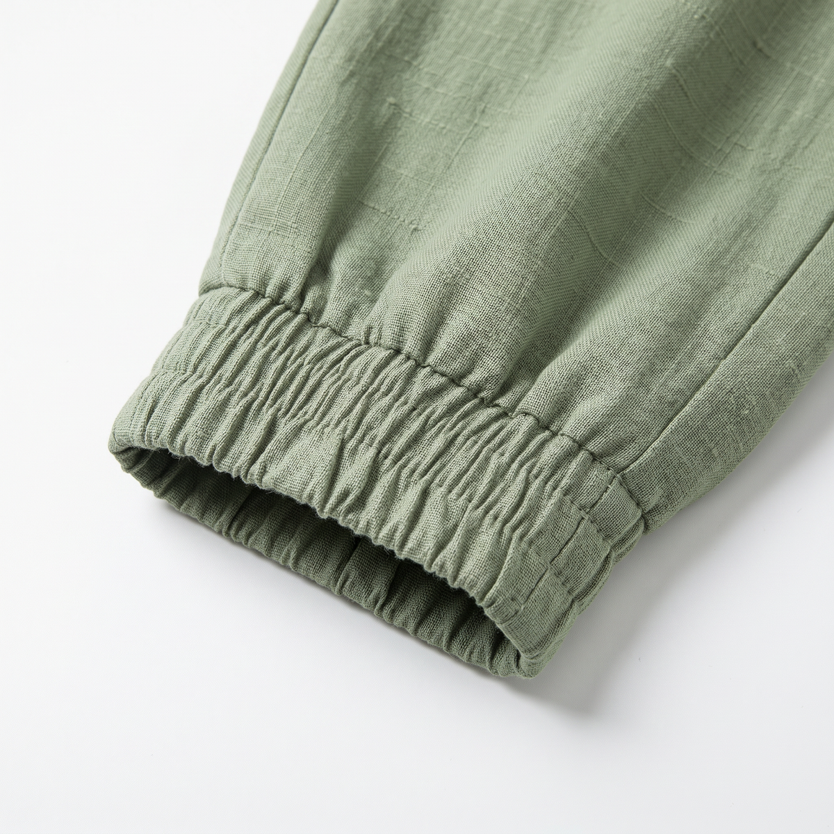 Pantalon Jogger Homme en Mélange de Lin