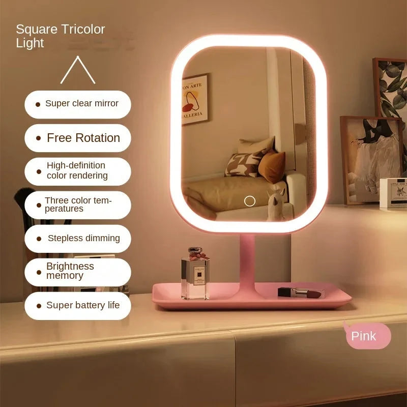 Make-up Spiegel met LED Verlichting, Touch Bediening en 3 Lichttemperaturen