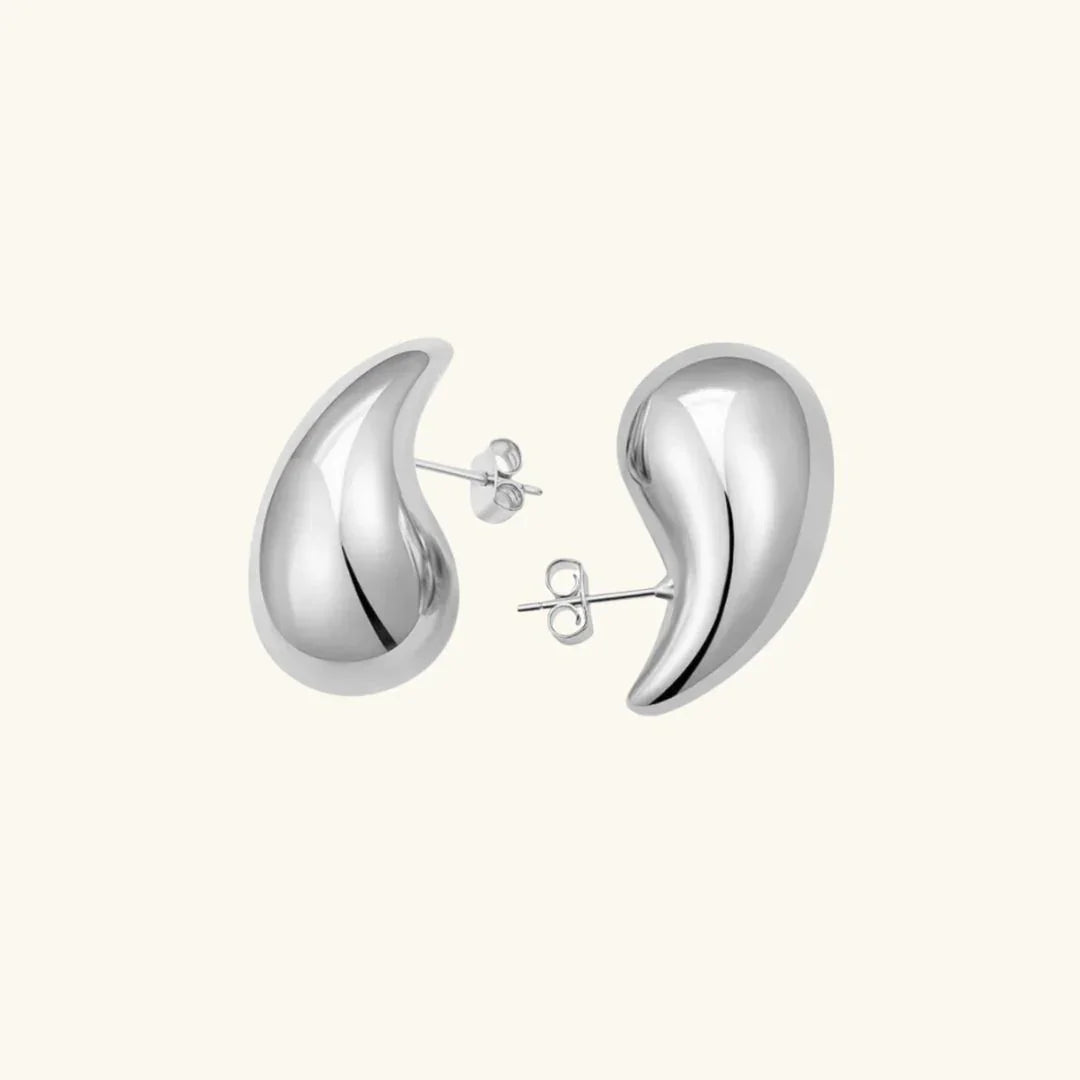 Boucles d'Oreilles Femme Goutte Plaquées Or, Acier Inoxydable