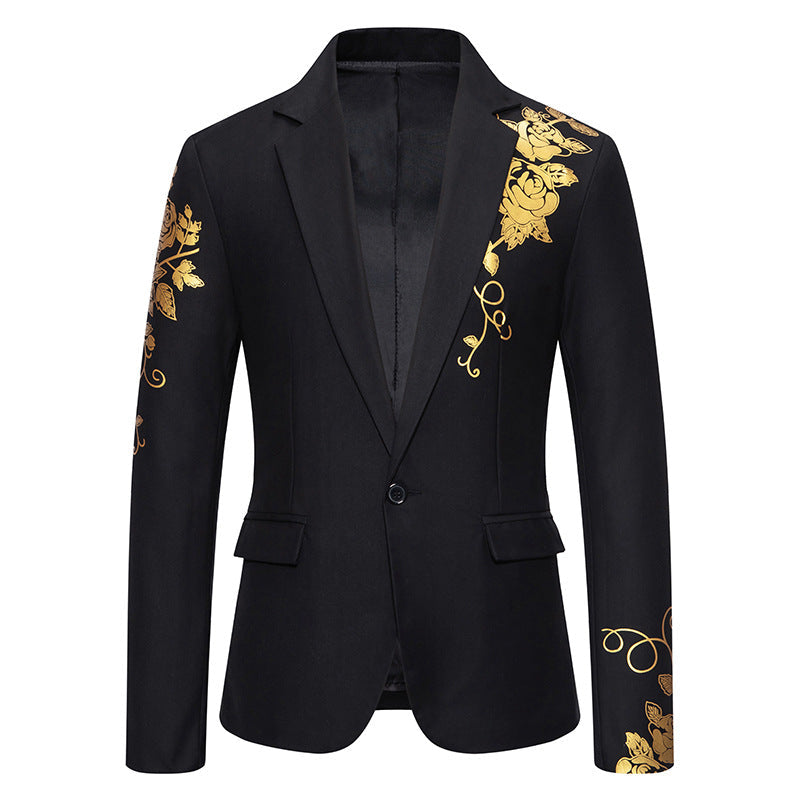 Blazer Homme Fleuri Coupe Ajustée - Veste Élégante