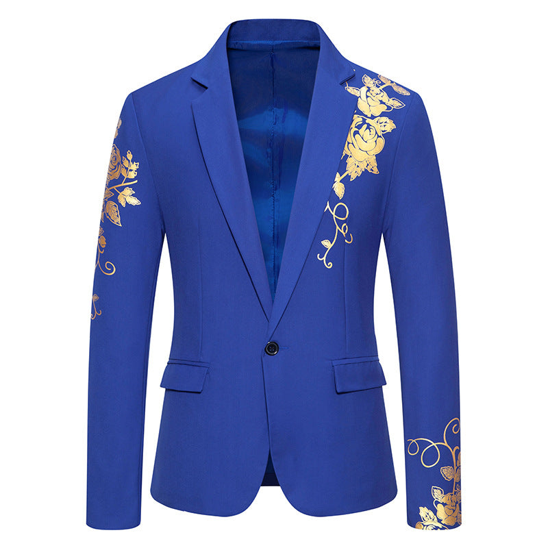 Blazer Homme Fleuri Coupe Ajustée - Veste Élégante
