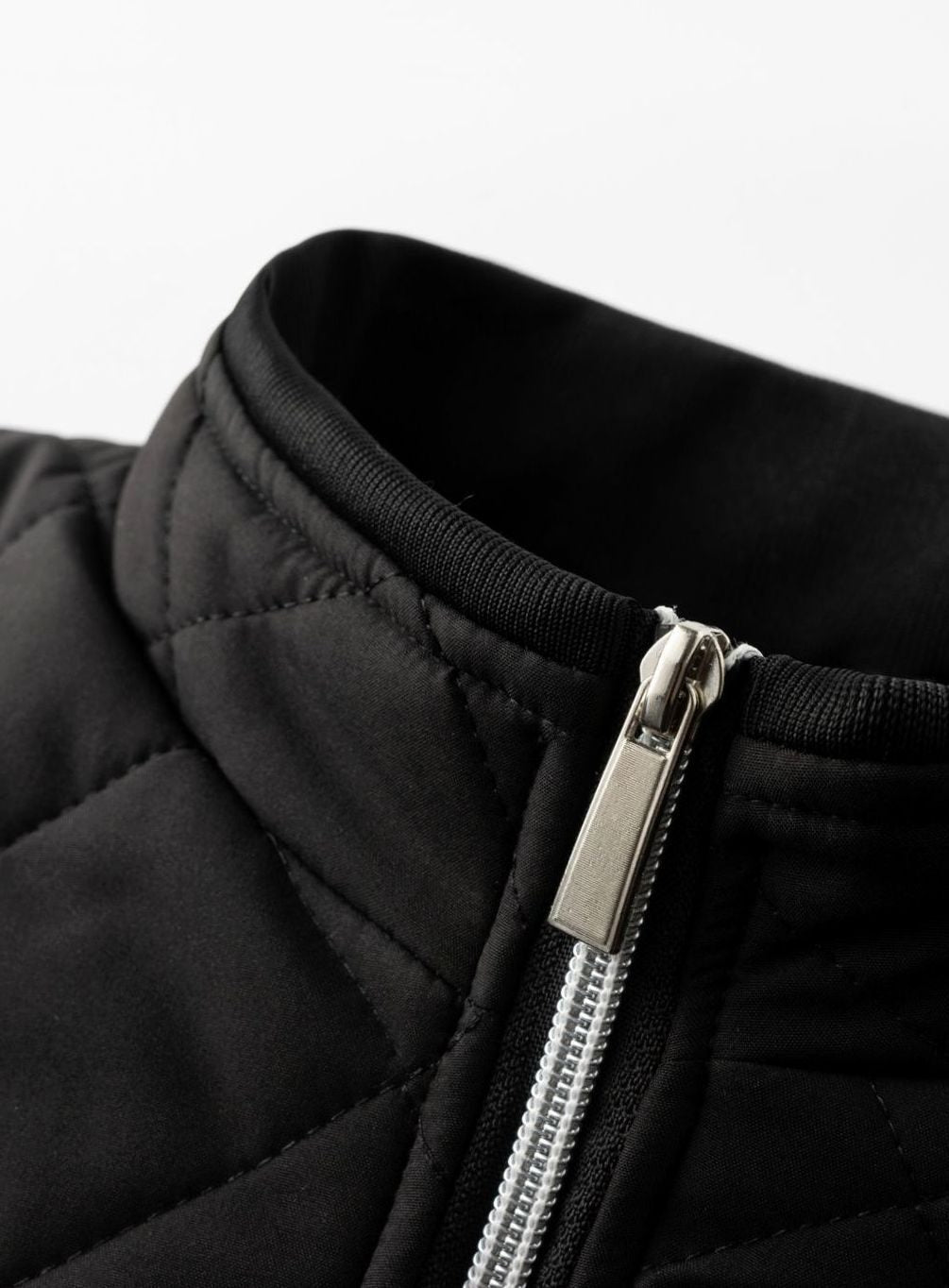 Blouson Bombardier Homme Matelassé, Doublure Polaire Zippée