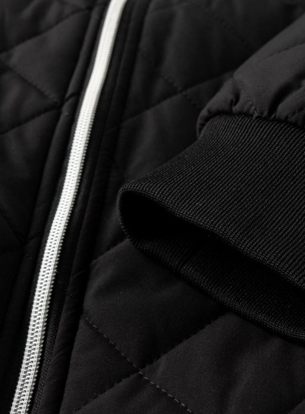 Blouson Bombardier Homme Matelassé, Doublure Polaire Zippée