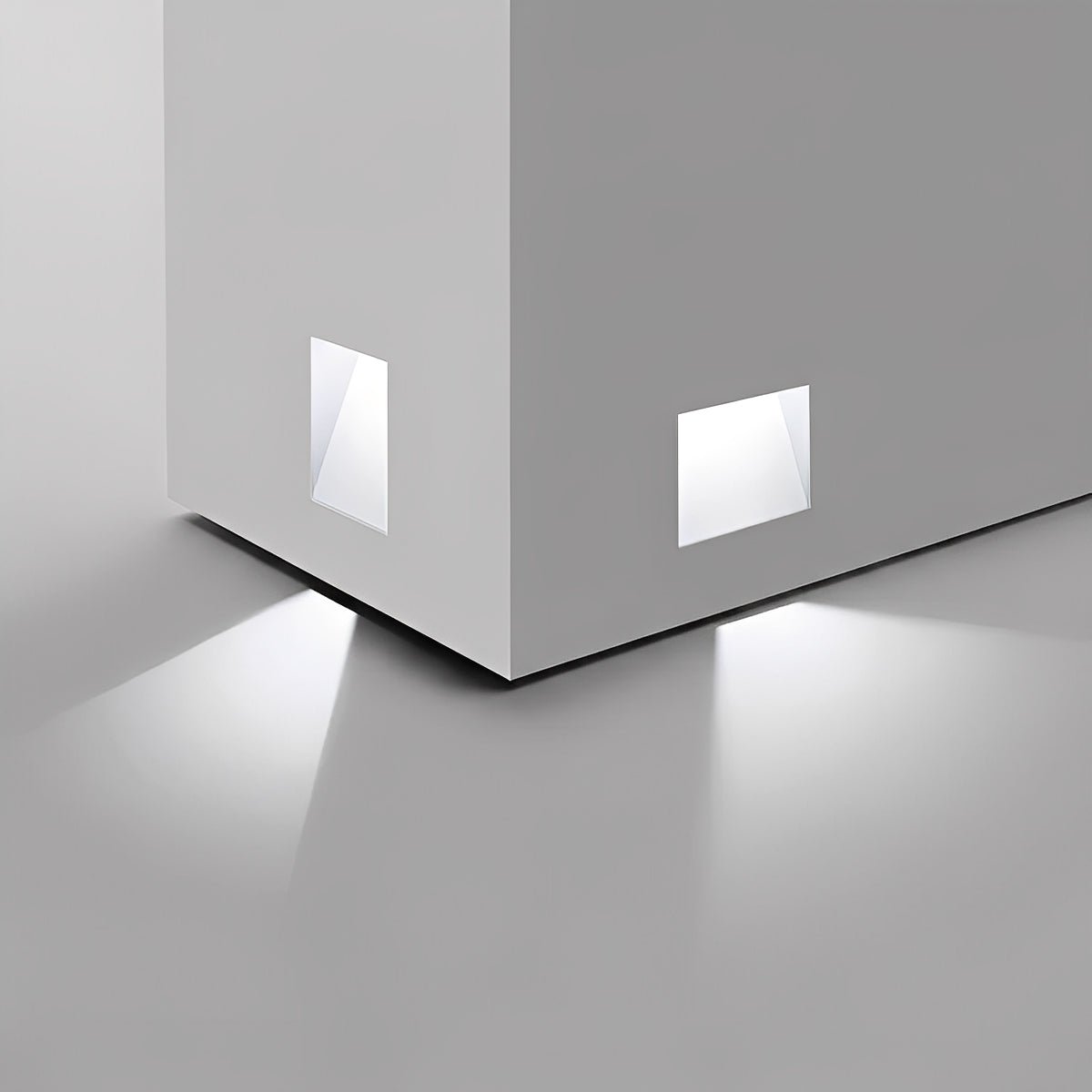 Minimalist LED Wall Sconce – White, Rectangular Design with Motion Sensor for the Hallway or Bedroom